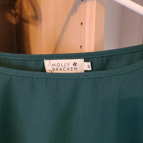 Green Molly Bracken Bell Sleeve Top - Picture 2 of 3